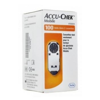 Accu Chek Mobile Cassette Bande Test 50 X2