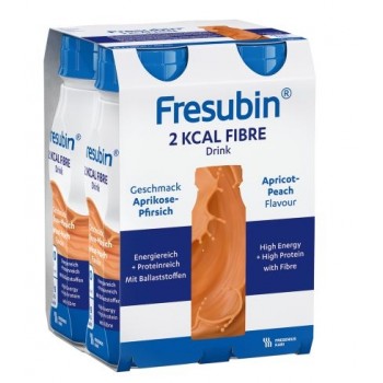 Fresubin 2kcal Fibre Drink Peche Abricot 200ml X4