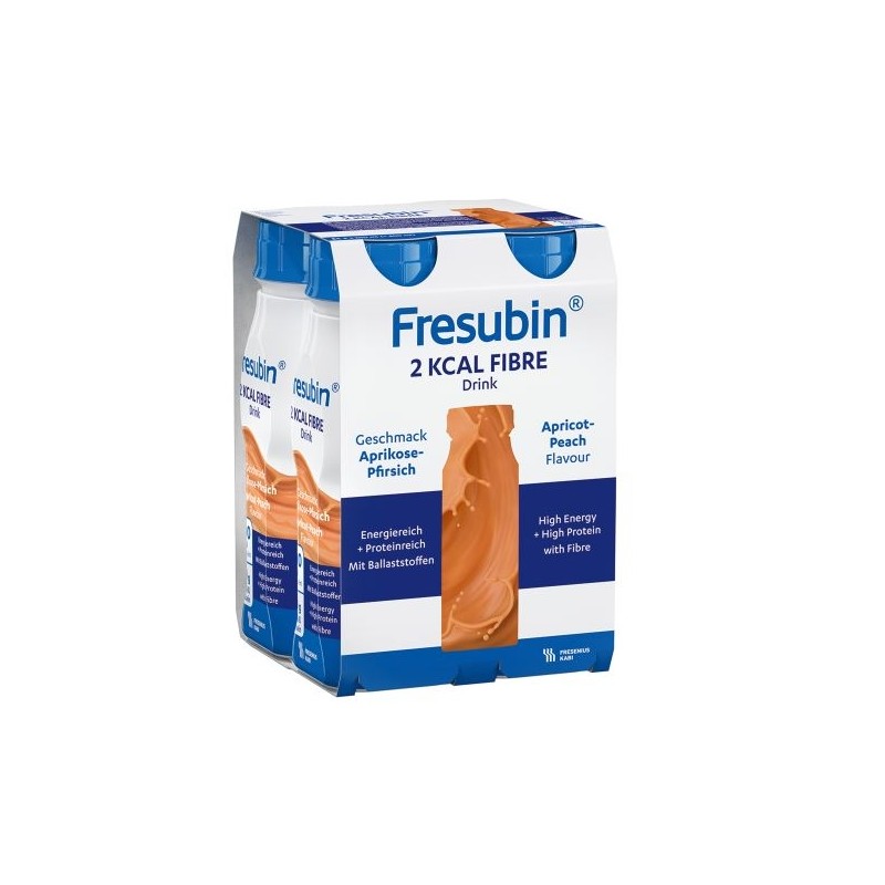 Fresubin 2kcal Fibre Drink Peche Abricot 200ml X4