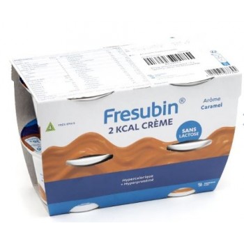 Fresubin 2kcal Creme Sans Lactose Caramel 200g X4