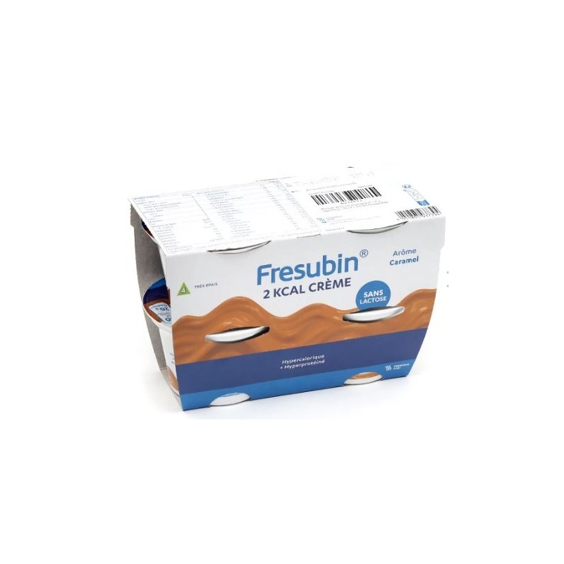 Fresubin 2kcal Creme Sans Lactose Caramel 200g X4