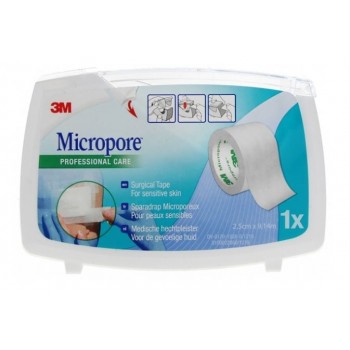 3m Micropore Sparadrap Microporeux Blanc 25mm X 9m14