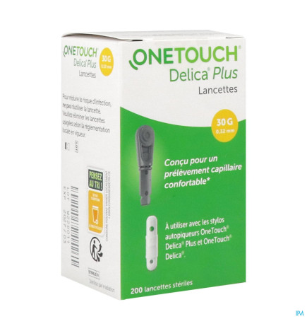 OneTouch – Delica Plus Lancettes, 200 unités