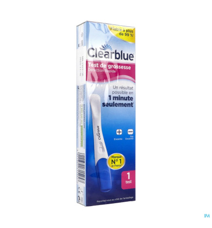 CLEARBLUE – Plus test urinaire de grossesse, x1