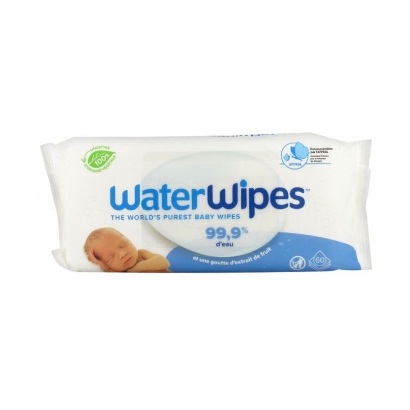 Water Wipes Lingette Bebe Compostable 60