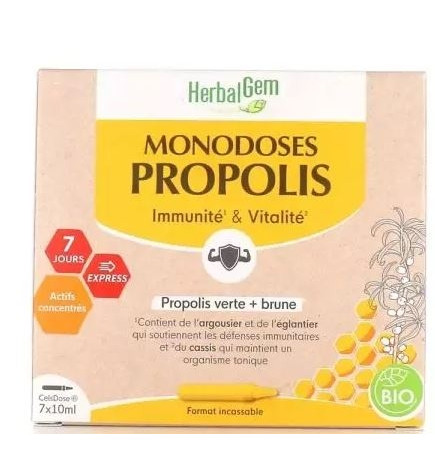Herbalgem Propolis Monodoses Bio 10ml X7