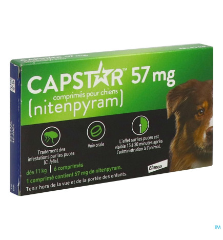 Capstar – Insecticide chien, 57 mg, 6 comprimés