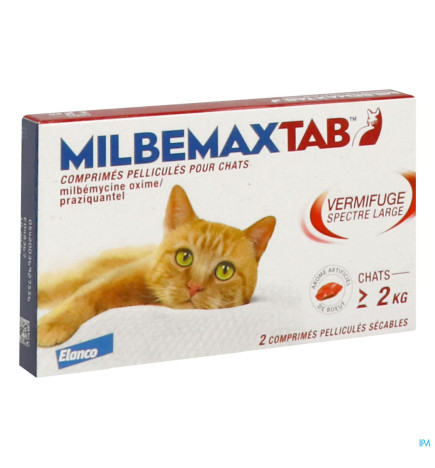Milbemax Tab – Vermifuge Chat, 2 comprimés