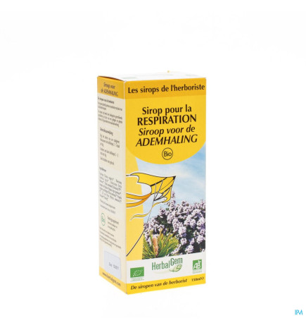 Herbalgem – Sirop Respiration Bio Enfant-Adulte, 150 ml