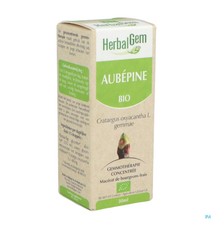 Herbalgem – Aubépine Bourgeon Macérat Glyc Bio, 30 ml