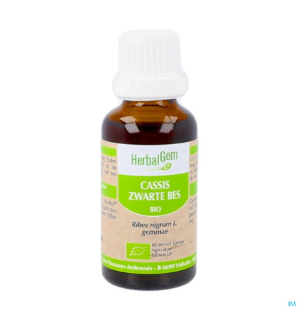 Herbalgem – Cassis Bourgeon Macérat Glycériné Bio, 30 ml