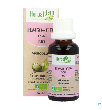 Herbalgem – Fem50+gem GC22 Ménopause Bio, 30 ml