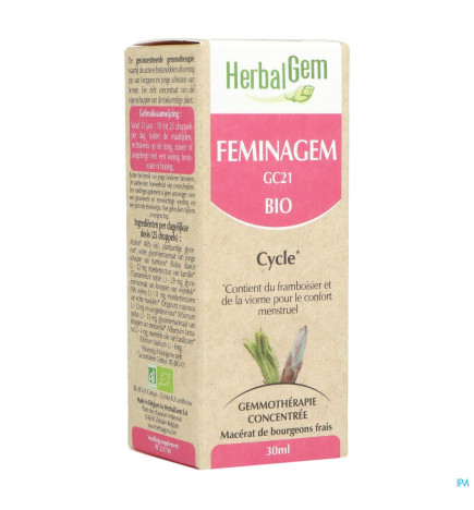 Herbalgem – Feminagem GC21 Confort Menstruel Bio, 30 ml