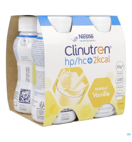 Clinutren – HP HC+ 2 kcal vanille, 200 ml x4