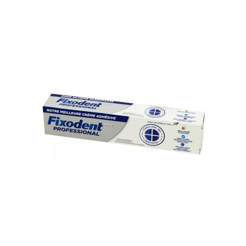 Fixodent Pro Professional Creme Adhesive Pour Prothese Dentaire 57g