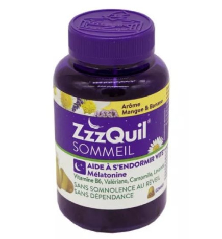 Zzzquil Sommeil Mangue Banane Gomme 60