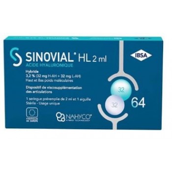 Sinovial High Low 3.2% Solution Visco Injectable Seringue 2ml + Aig