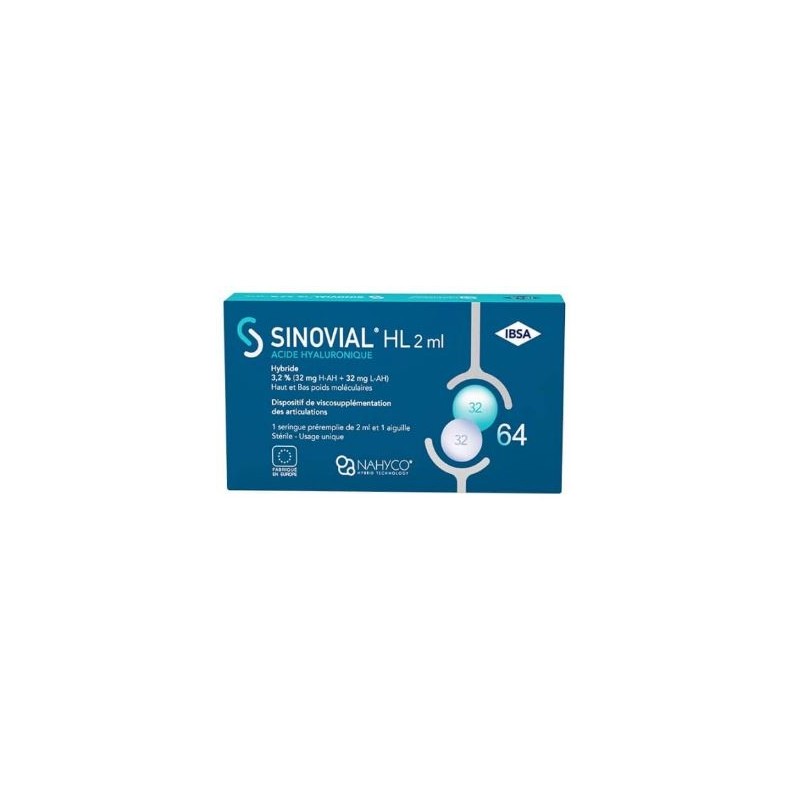 Sinovial High Low 3.2% Solution Visco Injectable Seringue 2ml + Aig