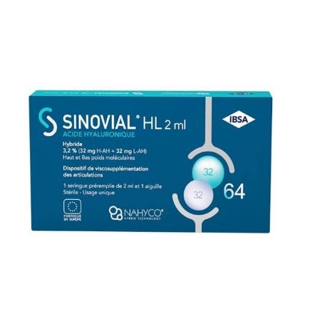 Sinovial High Low 3.2% Solution Visco Injectable Seringue 2ml + Aig