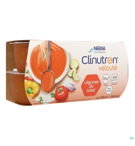 Clinutren – Velouté DADFMS recette légumes du soleil, 200 ml x4