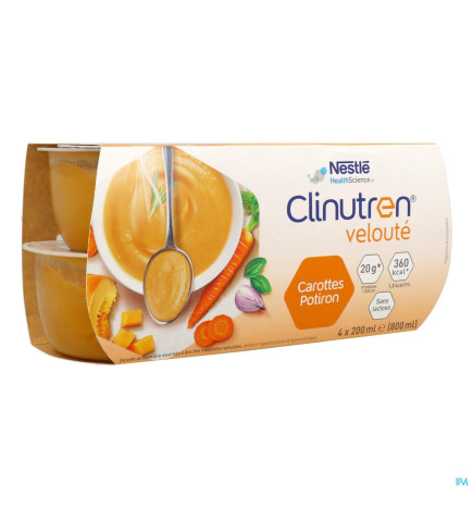 Clinutren – Velouté DADFMS recette carottes potiron, 200 ml x4