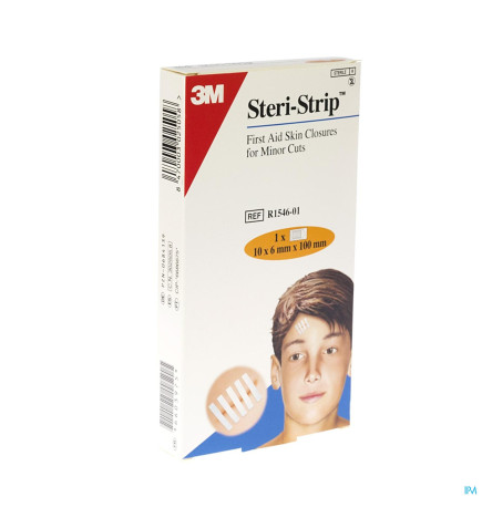 STERISTRIP – Bandelette Adhésive Suture, 6 mm x 100 mm x10