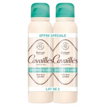 Cavaillès – Déodorant Dermato 48H Spray, lot de 2 x 150 ml