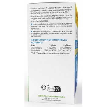 Arkopharma ARKOMAG® Magnésium B6 - Programme 2 mois 120 Gélules