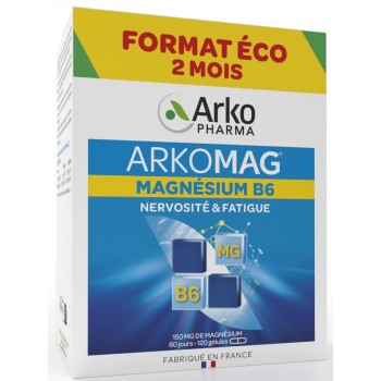 Arkopharma ARKOMAG® Magnésium B6 - Programme 2 mois 120 Gélules
