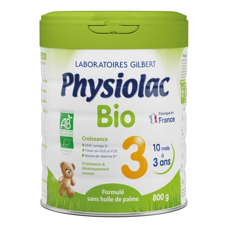 Physiolac Bio 3 10 Mois à 3 Ans 800g