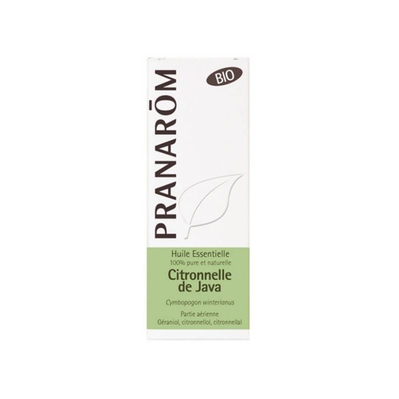 Pranarôm Huile Essentielle Citronnelle de Java Bio 10 ml