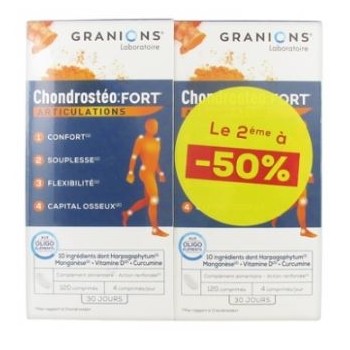 Granions Chondrostéo+ Fort Articulations Lot de 2 x 120 Cp