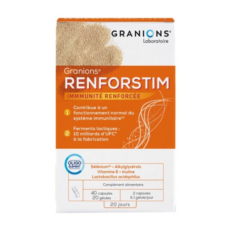 Granions Renforstim 40 Capsules + 20 Gélules