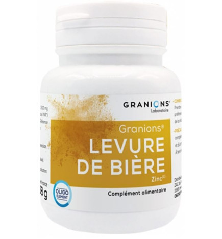 Granions Levure de Bière Zinc 60 Gélules Végétales