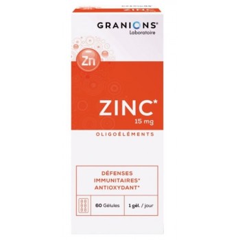 Granions Gluconate de Zinc 15 mg 60 Gélules