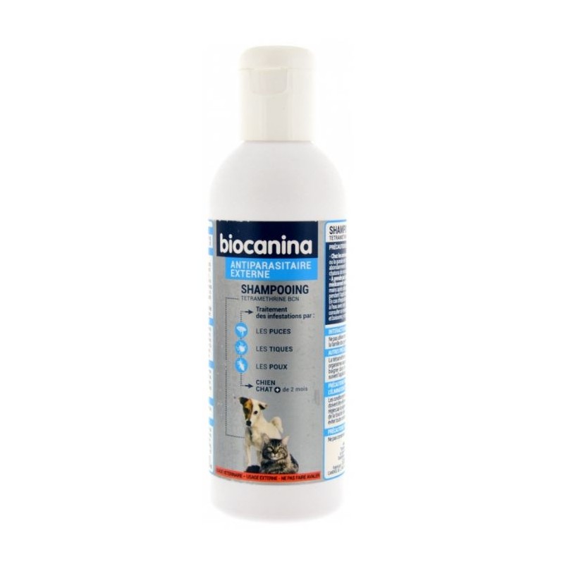 Biocanina Shampoing pour Chien et Chat 2 Mois et + 200 ml