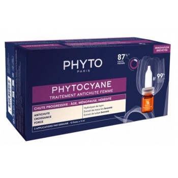 Phyto Phytocyane Traitement Antichute Progressive Femme 12 x 5 ml