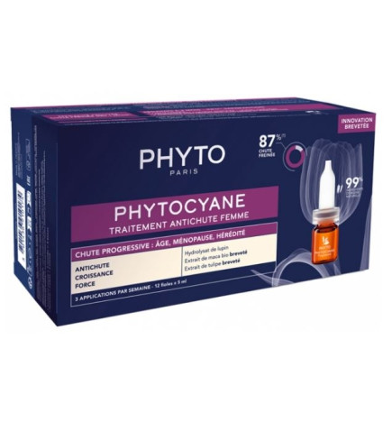 Phyto Phytocyane Traitement Antichute Progressive Femme 12 x 5 ml