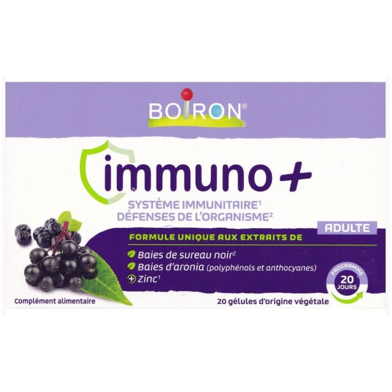 Boiron Immuno+ système immunitaire 20 gélules