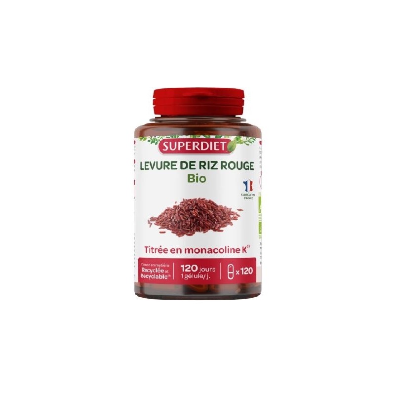 SUPER DIET Levure de Riz Rouge Bio