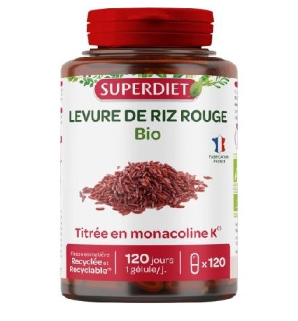 SUPER DIET Levure de Riz Rouge Bio