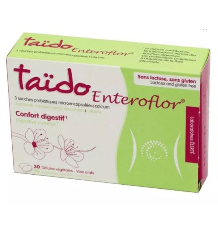TAÏDO Enteroflor 30 Gélules Végétales - Confort Digestif