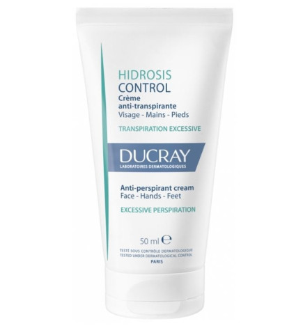 Ducray Hidrosis Control Crème Anti-Transpirante Visage - Mains - Pieds 50 ml