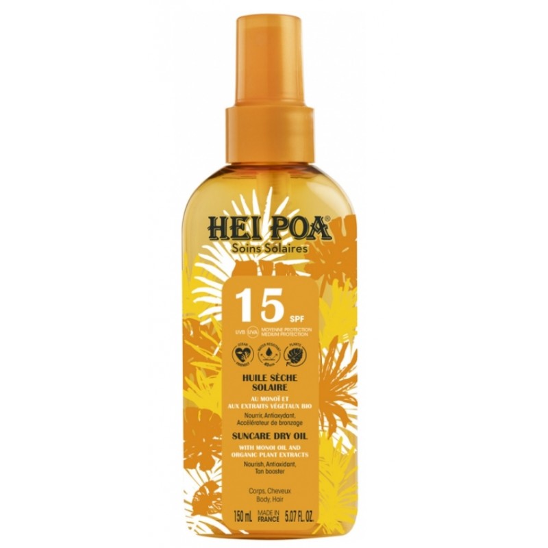 Hei Poa Huile Sèche Solaire SPF15 150 ml