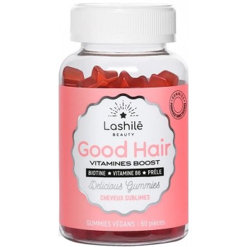 Lashilé Beauty – Good Hair Vitamines Boost Cheveux Sublimes, 60 gummies
