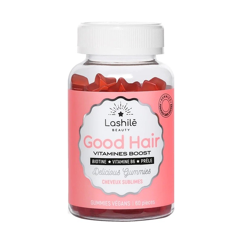 Lashilé Beauty – Good Hair Vitamines Boost Cheveux Sublimes, 60 gummies