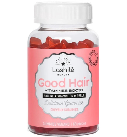 Lashilé Beauty – Good Hair Vitamines Boost Cheveux Sublimes, 60 gummies
