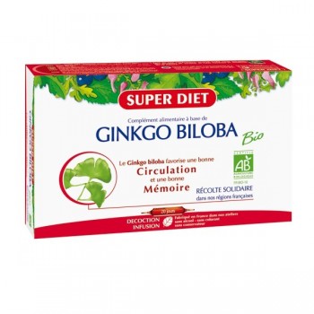 Super Diet Ginkgo Biloba Bio 20 Ampoules