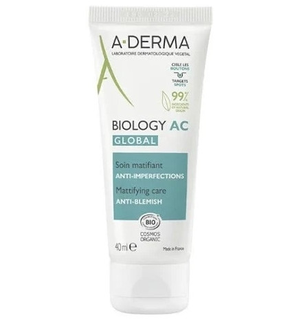 A-Derma Biology AC Global Soin matifiant anti-imperfections 40ml