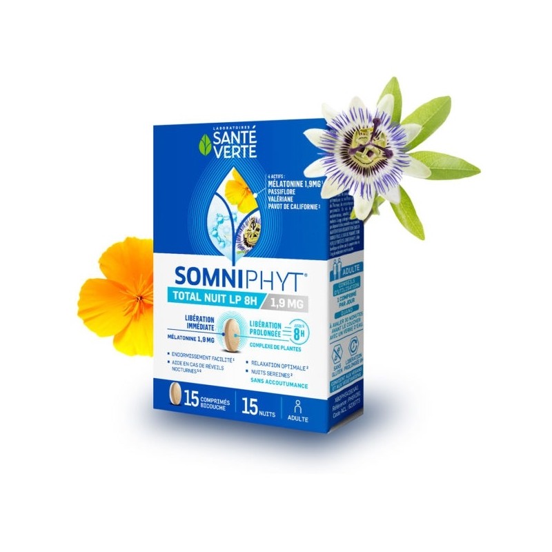Santé Verte Somniphyt Total Nuit LP 8H 1,9 mg
